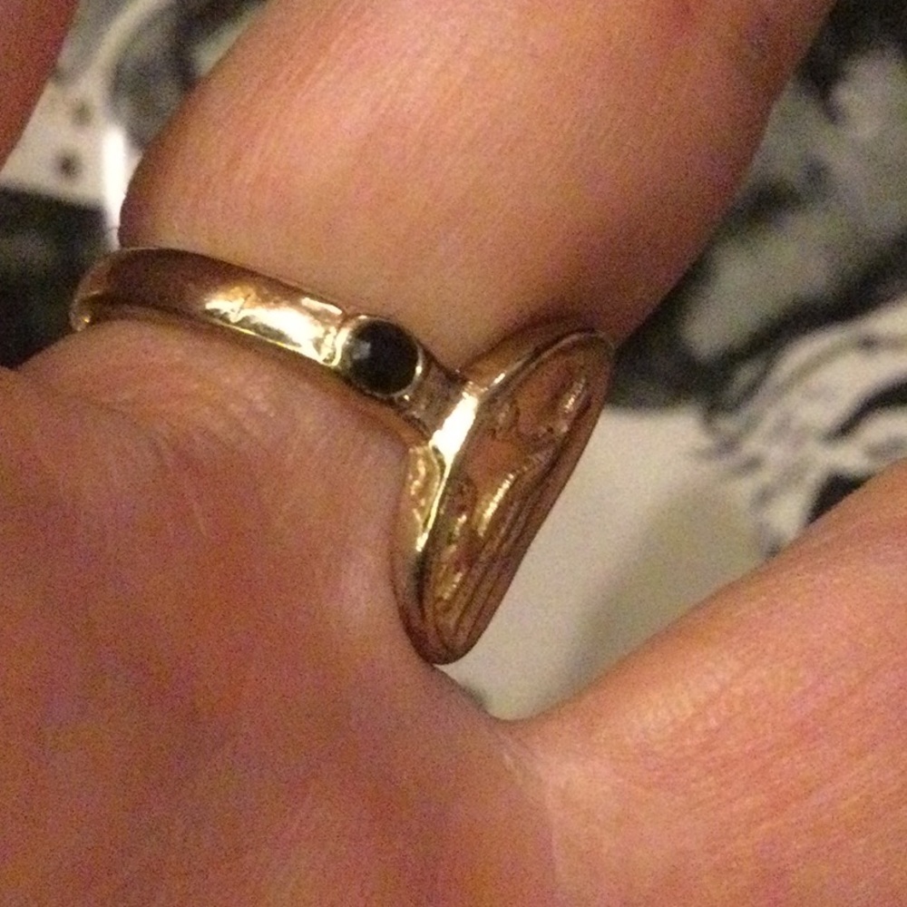 NEW Free People Egyptian Goddess Signet Ring - Picture 6 of 6